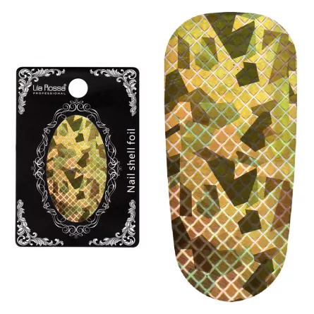Folie decor unghii, Lila Rossa, cu adeziv, holografica, 130, [],https:lilarossa.ro