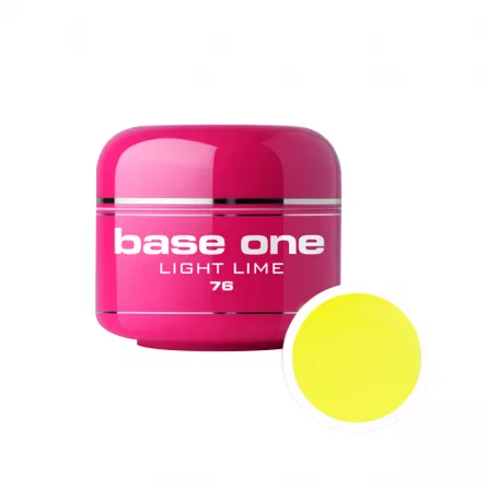 Gel UV color Base One, 5 g, light lime 76, [],https:lilarossa.ro