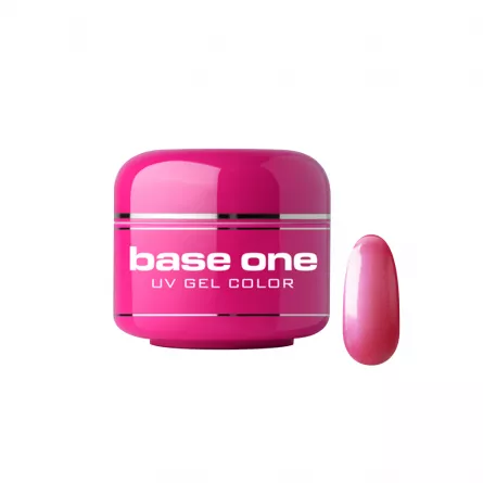 Gel UV color Base One, Metallic, pink 10, 5 g, [],https:lilarossa.ro