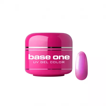 Gel UV color Base One, Metallic, pink pop 35, 5 g, [],lilarossa.ro