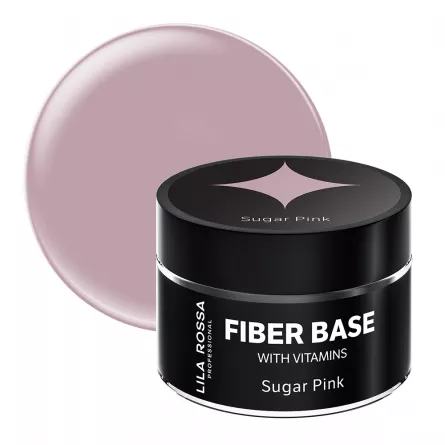 Gel de baza lila rossa fiber builder base sugar pink 15 g, [],https:lilarossa.ro
