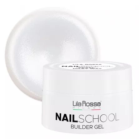Gel de constructie Lila Rossa NailSchool 30 g Pearl Milky Way, [],https:lilarossa.ro