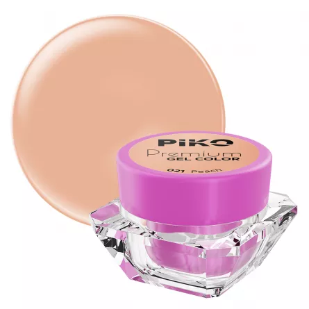 Gel UV color Piko, Premium, 021 Peach, 5 g, [],https:lilarossa.ro