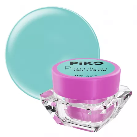 Gel UV color Piko, Premium, 031 Aqua, 5 g, [],https:lilarossa.ro