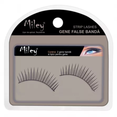 Gene false banda, Miley, 07 + lipici pentru gene, [],https:lilarossa.ro