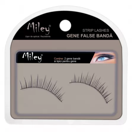 Gene false banda, Miley, 29 + lipici pentru gene, [],https:lilarossa.ro