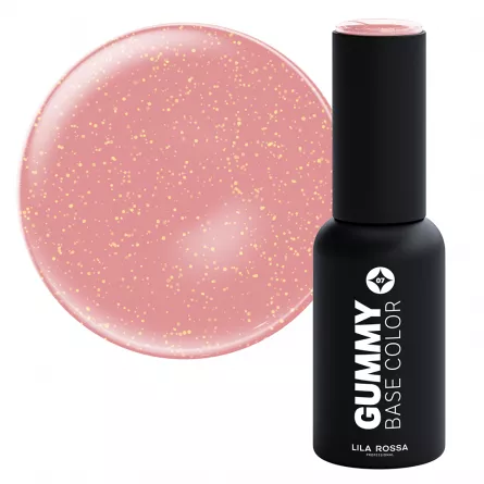 Gummy Base Color, Sprinkle Peach, Lila Rossa, 7 ml, [],https:lilarossa.ro