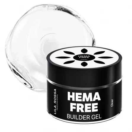 Hema Free gel de constructie unghii Lila Rossa Clear 15 g, [],https:lilarossa.ro