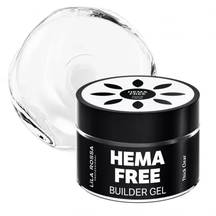 Hema Free gel de constructie unghii Lila Rossa Thick Clear 50 g, [],https:lilarossa.ro