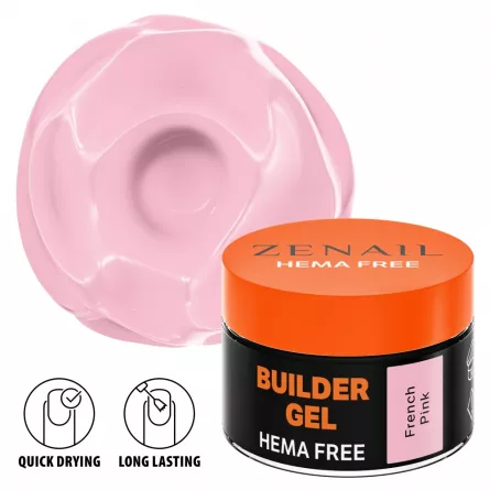 Hema Free gel de constructie unghii Zenail French Pink 15 g, [],https:lilarossa.ro
