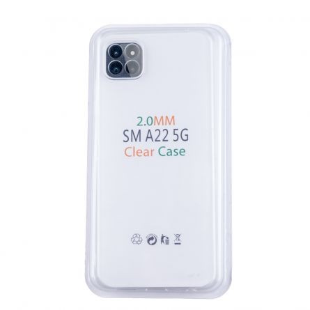 Husa Loomax de protectie pentru Samsung A22 5G, silicon subtire, 2 mm, transparent, [],https:lilarossa.ro