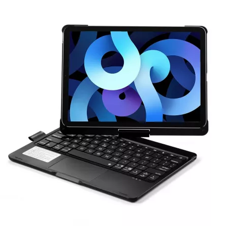 Husa Loomax tip mapa, tastatura Bluetooth, rotire 360 grade cu touchpad, neagra, 10.9/11 inch, cu 6 culori, [],https:lilarossa.ro