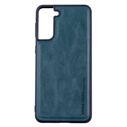 Husa de protectie Loomax, Samsung Galaxy S21 Plus, piele ecologica, verde, [],https:lilarossa.ro