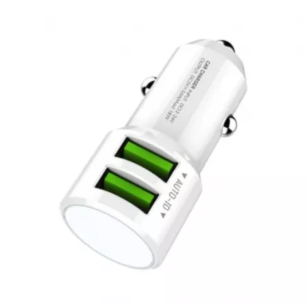 Incarcator Auto 2 x USB cu Cablu micro USB 3.0, 18W, alb, [],https:lilarossa.ro