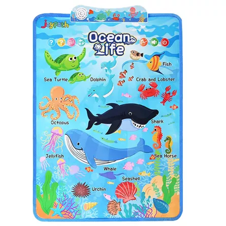 Jucarii interactive Karemi, jocuri educative audio in limba engleza, animalele din ocean, fara baterii incluse, [],https:lilarossa.ro