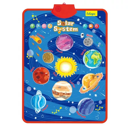 Jucarii interactive Karemi, jocuri educative audio in limba engleza, sistemul solar, fara baterii incluse, [],https:lilarossa.ro