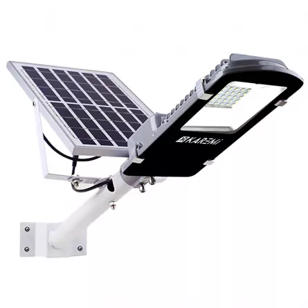 Lampa solara Karemi, stradala, 114 LED, 50W cu panou solar incorporat si telecomanda cu functii multiple, [],https:lilarossa.ro