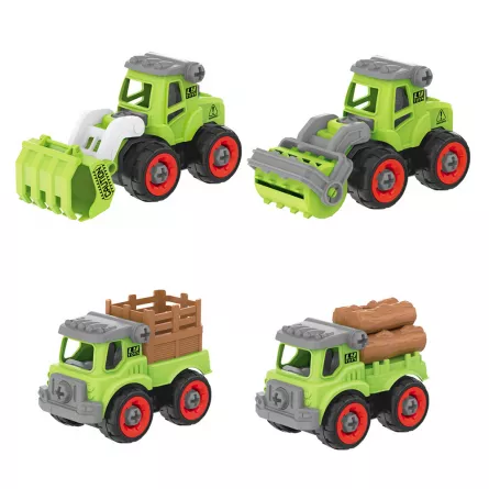 Set masini Karemi, 4 piese, model camion agricol, [],https:lilarossa.ro