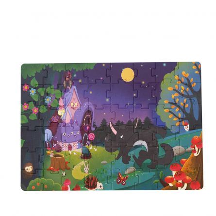 Puzzle Karemi, Scufita Rosie, 48 piese, nr 01, [],https:lilarossa.ro