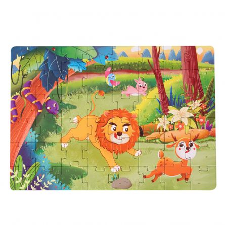 Puzzle Karemi, Povestea unui leu lacom, 48 piese, nr 02, [],https:lilarossa.ro
