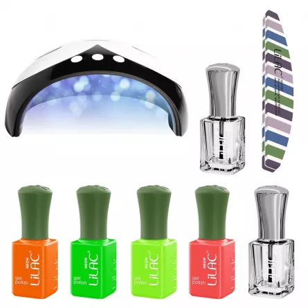 Kit oja semipermanenta Lilac Neon 1 Hema Free, [],https:lilarossa.ro