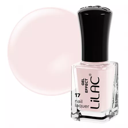 Lac de unghii Lilac, Gel Effect, 6 g, Be nude, [],lilarossa.ro