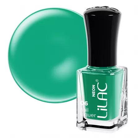 Lac de unghii Lilac, Neon, 6 g, Tropic Green, [],https:lilarossa.ro