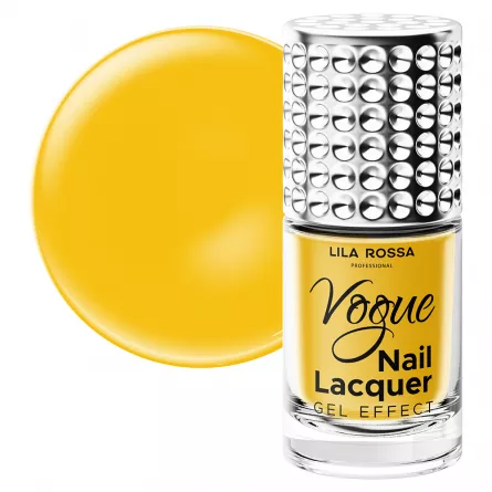 Lac de unghii, Lila Rossa, Vogue, gel effect, 10 ml,  Yellow, [],https:lilarossa.ro