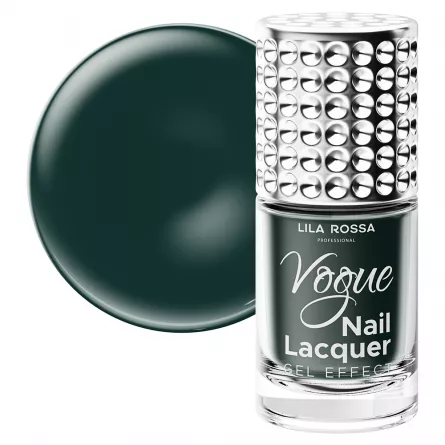 Lac de unghii, Lila Rossa, Vogue, gel effect, 10 ml, Green, [],https:lilarossa.ro