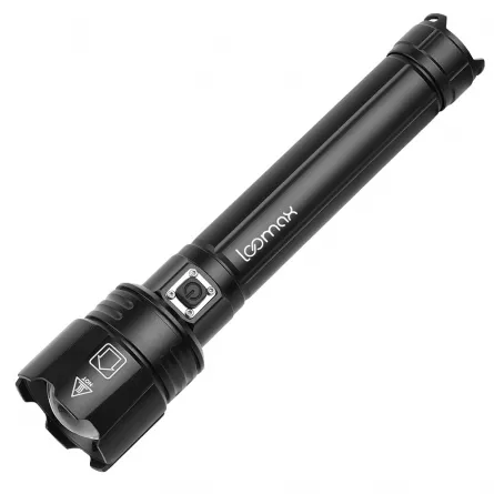 Lanterna Loomax, waterproof, led, de actiune, cu acumulator si incarcare USB, 11-10005, [],https:lilarossa.ro