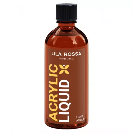 Lichid acrilic Lila Rossa, 90 ml, solutie profesionala pentru pudra acrilica, [],lila-rossa.ro