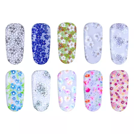 Set folii de transfer Lila Rossa, Daisy Collection, 10 buc, [],https:lilarossa.ro