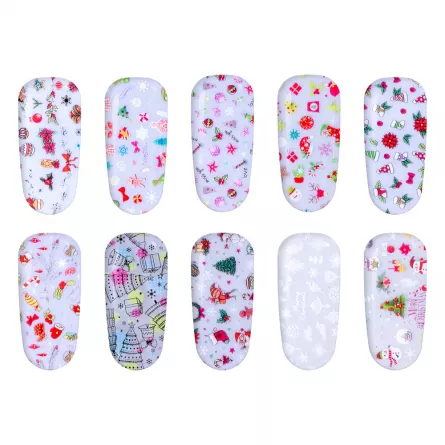 Set folii de transfer Lila Rossa, Holiday Collection, 10 buc, [],https:lilarossa.ro