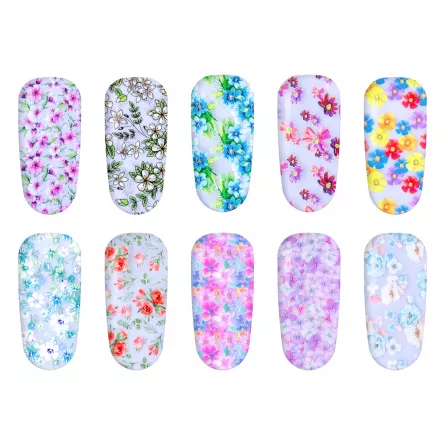 Set folii de transfer Lila Rossa, Spring Collection, 10 buc, [],https:lilarossa.ro