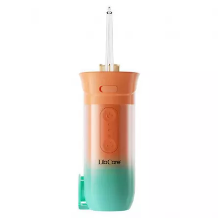 Irigator bucal profesional, dus bucal, Lila Care, Ultra-Portabil, 4 Capete Curatare, rezervor 200 ml, orange, [],https:lilarossa.ro