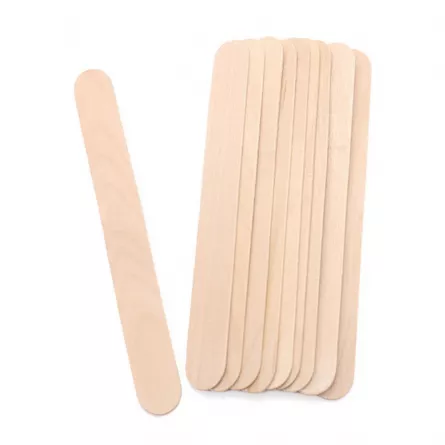 Set spatule din lemn, LilaCare, pentru epilare, 10 bucati, [],https:lilarossa.ro