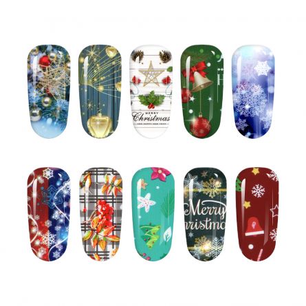Set folii de transfer Lila Rossa, Magic Winter Collection, 10 buc, [],lilarossa.ro