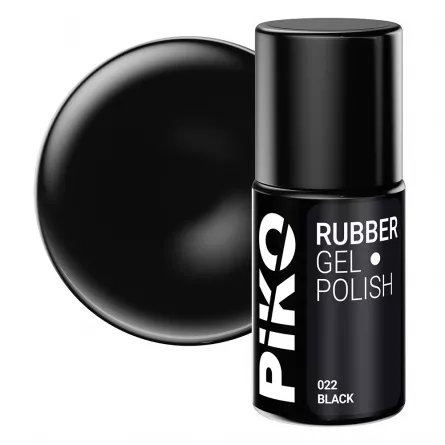 Oja semipermanenta Piko, Rubber, 7ml, 022 Black, [],https:lilarossa.ro
