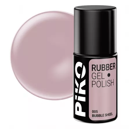 Oja semipermanenta Piko, Rubber, 7ml, 005 Bubble Sheel, [],https:lilarossa.ro