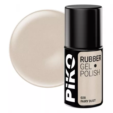 Oja semipermanenta Piko, Rubber, 7ml, 028 Fairy Dust, [],https:lilarossa.ro