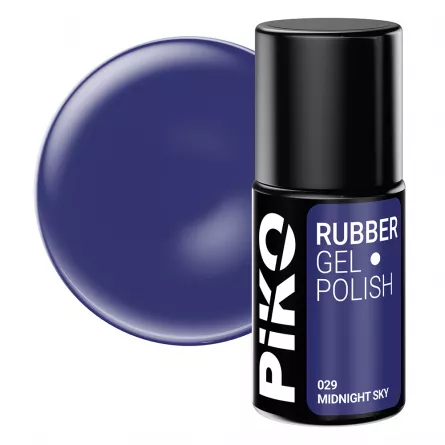 Oja semipermanenta Piko, Rubber, 7ml, 029 Blue, [],https:lilarossa.ro