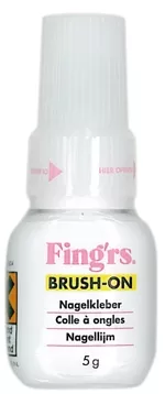 Lipici unghii false si tipsuri cu pensula Fing'rs, 5 ml, Made in Japan, [],https:lilarossa.ro