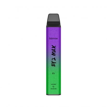 Narghilea electronica Loomax, 2 in 1, 5000 de pufuri,  nicotina 5%, aloe grape si ice  mint, [],https:lilarossa.ro