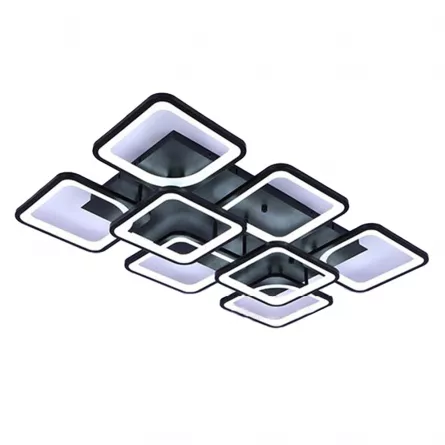 Lustra LED cu telecomanda, 120 W, intensitate reglabila, lumina calda, neutra, rece, [],https:lilarossa.ro