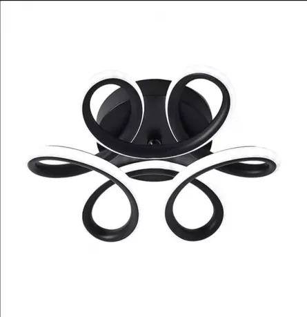 Lustra led Infinity, neagra, lumina calda, rece, neutra, tip plafoniera, [],https:lilarossa.ro