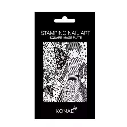 Matrita stampila unghii, Konad, square image plate 12, [],https:lilarossa.ro