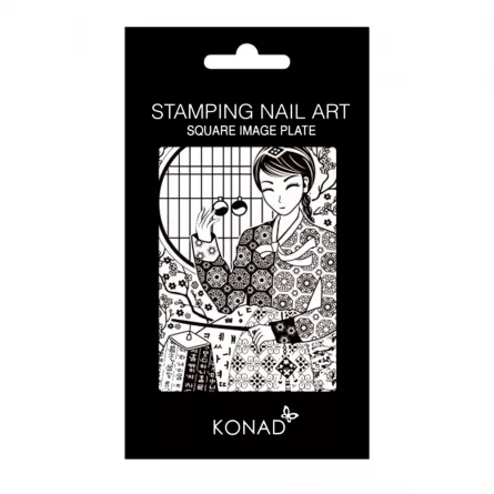 Matrita stampila unghii, Konad, square image plate 19, [],https:lilarossa.ro