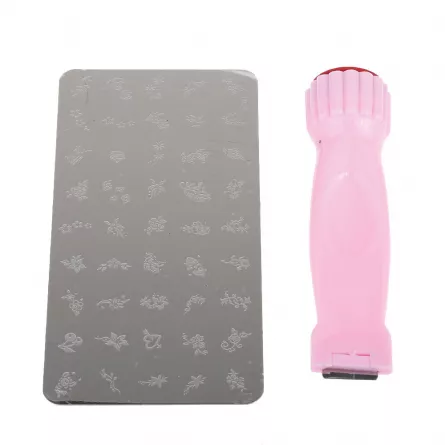 Matrita + stampila unghii, Miley, mare, [],https:lilarossa.ro