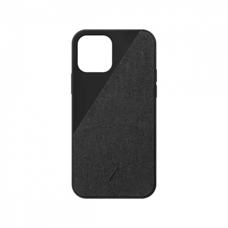 Husa telefon Native Union, Clic Canvas - iPhone 12 mini, black, [],https:lilarossa.ro