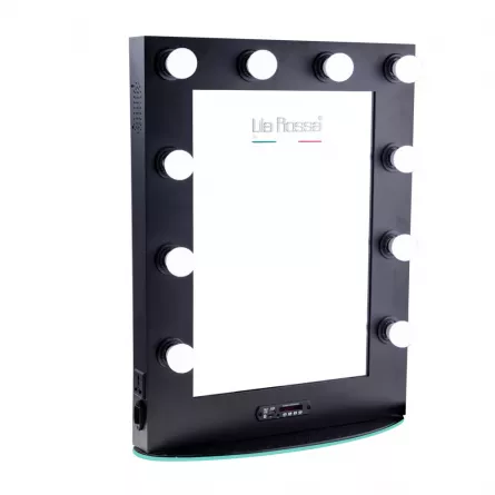 Oglinda SMART pentru makeup cu leduri, functie bluetooth music, port USB, [],https:lilarossa.ro